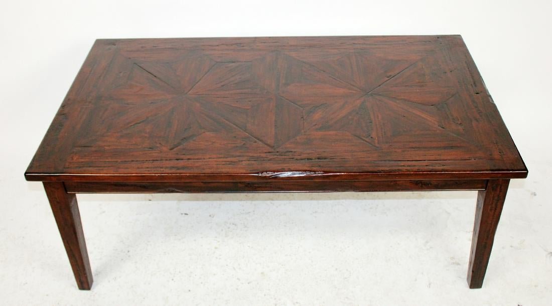 Rustic parquet top coffee table (1 of 7)