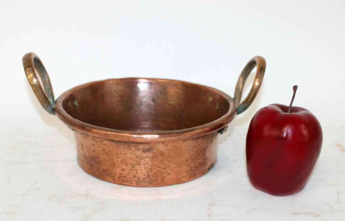 Antique French copper pot with handles (1 of 8)