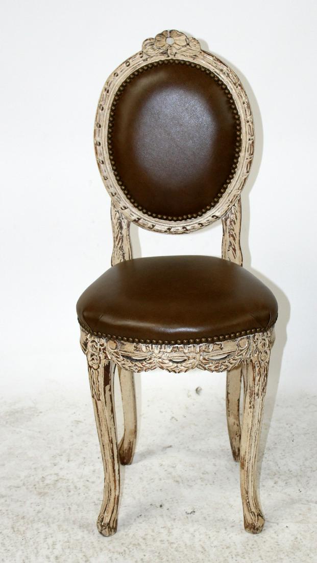 French Louis XVI style balloon back side chair (1 of 4)