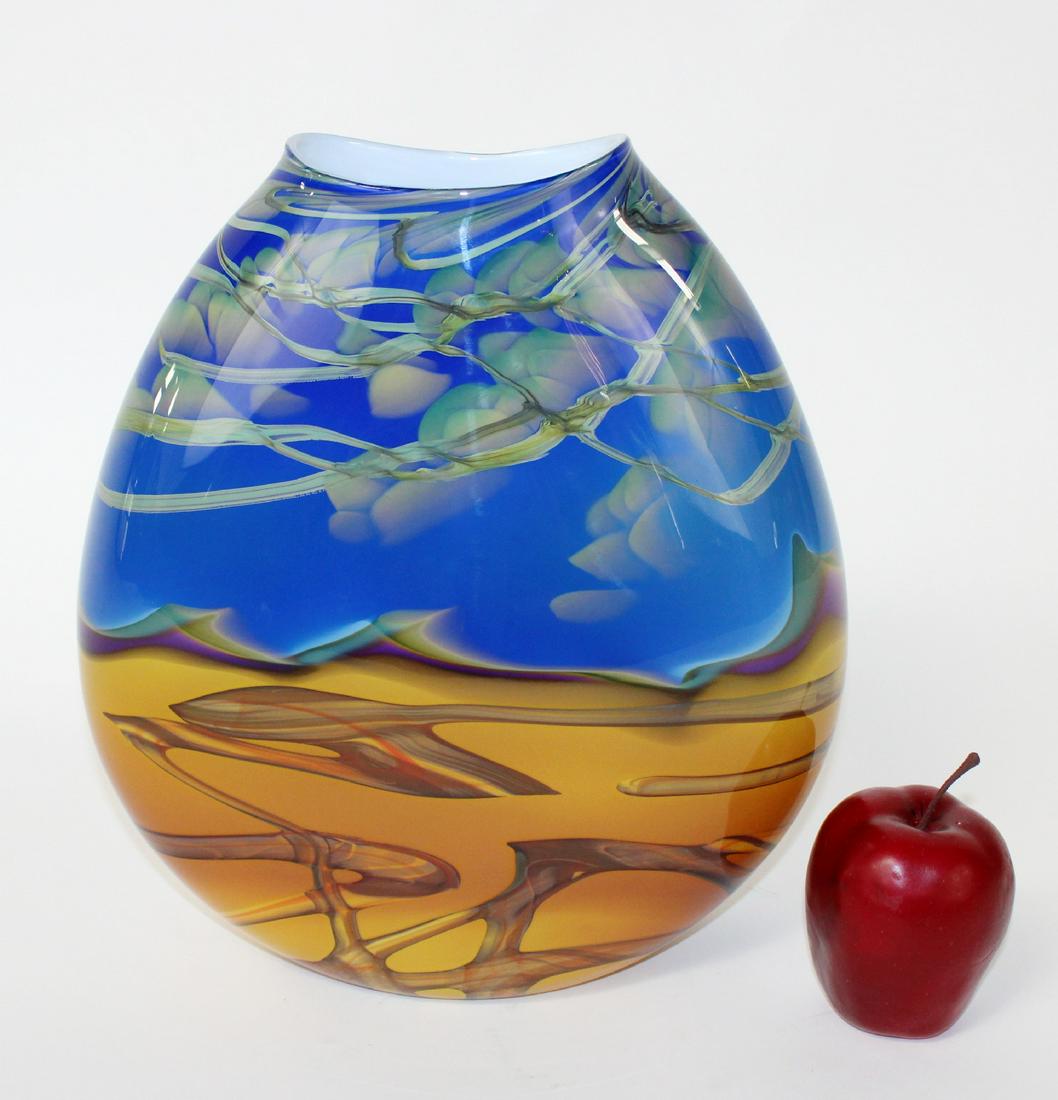 Fields & Fields signed art glass vase (1 of 7)