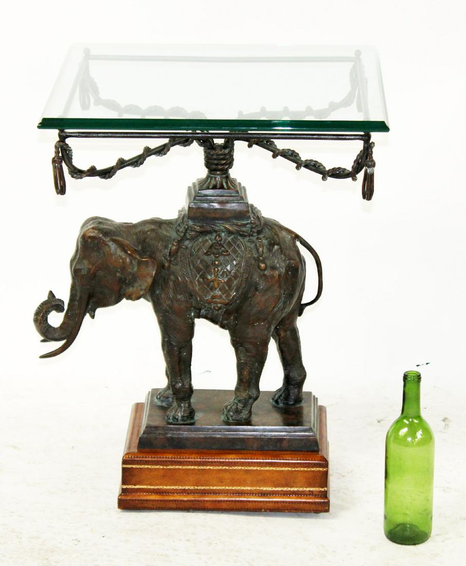 Maitland Smith elephant form side table (1 of 7)