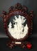 Chinese carved bone sculpture in shadow box