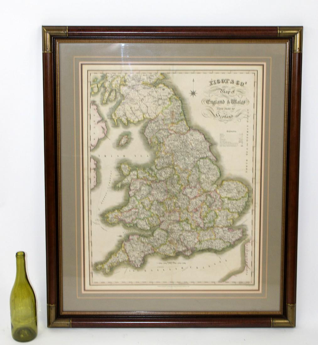 Antique Picot & Co map of England and Wales (1 of 7)