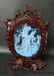 Chinese carved bone sculpture in shadow box - 2