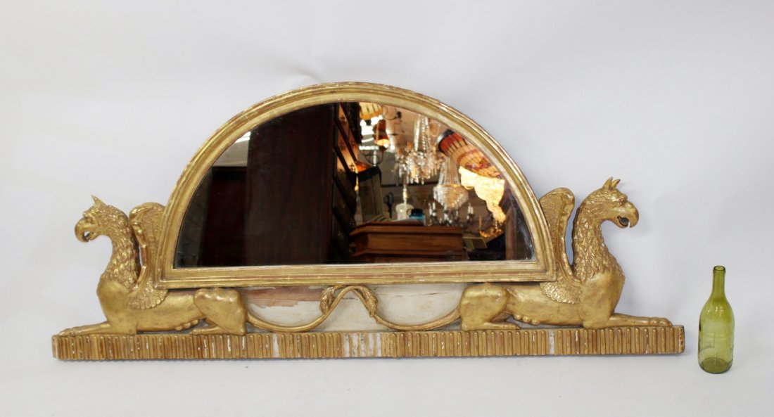 Empire gold leaf domed mirror with griffins (1 of 12)