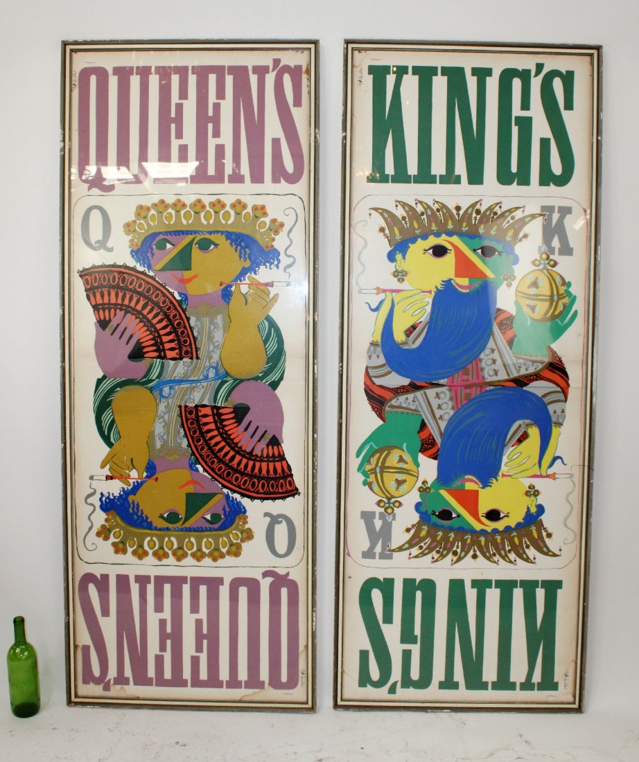 Pair Bjorn Wiinblad King and Queen posters (1 of 7)