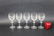 Set of 5 Waterford crystal wine goblets
