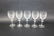 Set of 5 Waterford crystal wine goblets - 3
