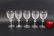 Set of 5 Waterford crystal wine goblets - 5