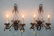 Pair of iron & purple crystal sconces - 2