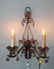 Pair of iron & purple crystal sconces - 4