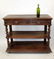 French lift top server in oak with marble