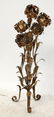 Hollywood Regency Italian gilt metal floor lamp