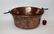 Antique French copper hand hammered copper pot