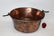 Antique French copper hand hammered copper pot - 3