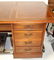 Vintage mahogany and leather executive desk - 3
