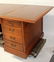 Vintage mahogany and leather executive desk - 4