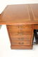 Vintage mahogany and leather executive desk - 5