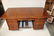 Vintage mahogany and leather executive desk - 7