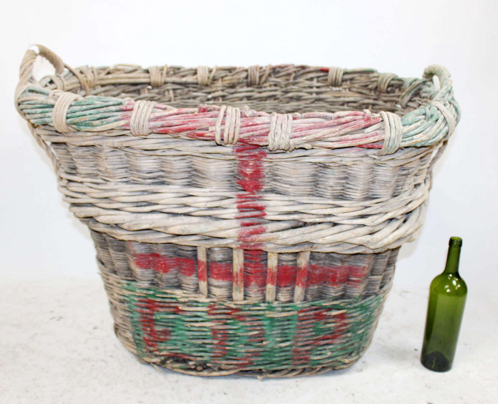 French wicker grape harvest basket (1 of 5)