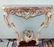 French Louis XV polychrome console with marble - 6