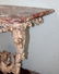 French Louis XV polychrome console with marble - 7