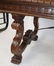Spanish carved walnut dining table - 7