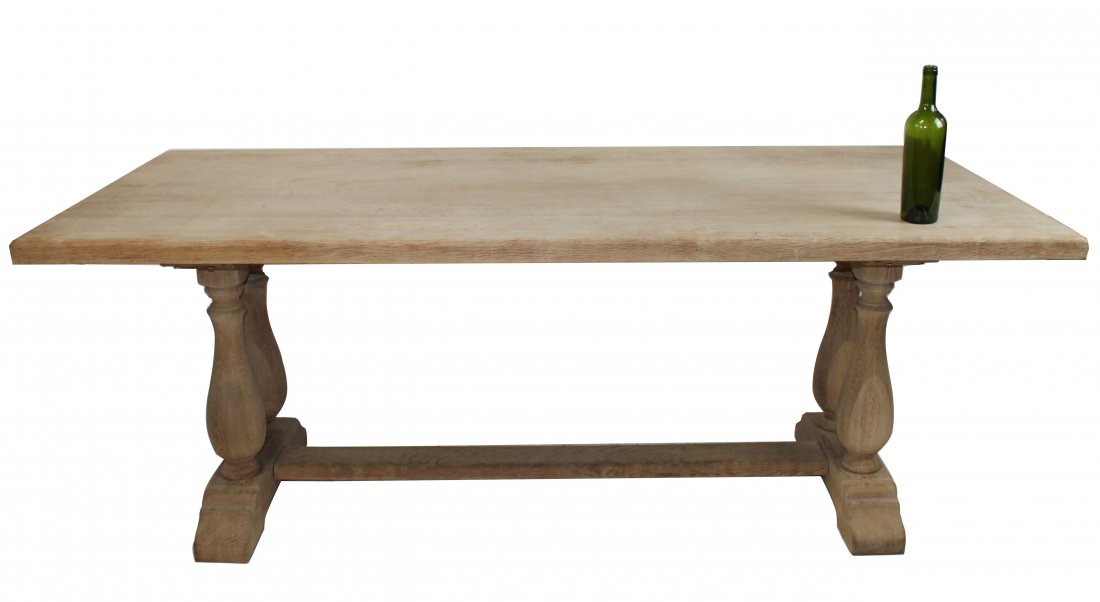 French trestle table with column base (1 of 8)