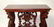 Renaissance style carved mahogany console - 5
