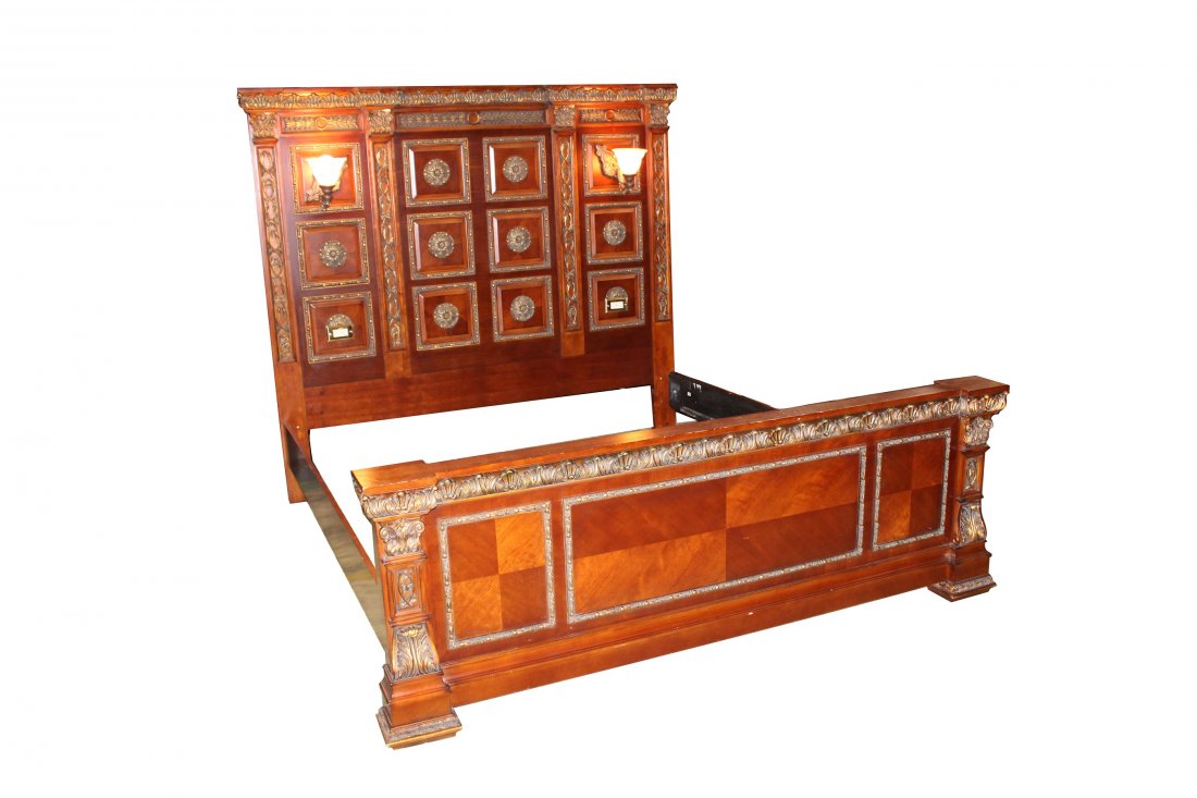 Pulaski mahogany king size bed (1 of 10)