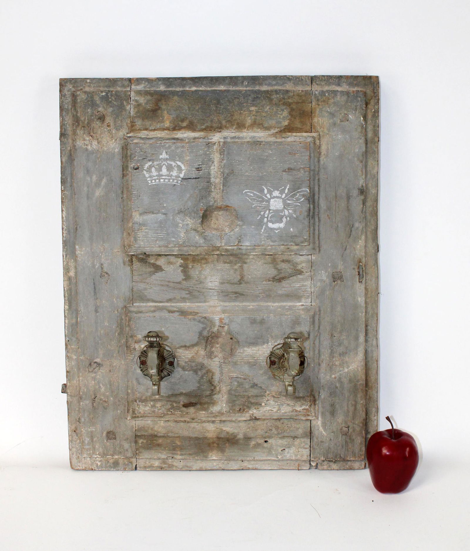 French 18th c rustic panel coat rack (1 of 8)