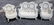 3pc Heywood Wakefield Victorian painted wicker set