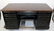 Ebonized executive desk with wood top - 4