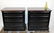 Pair ebonized file drawer cabinets