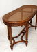 French Louis XVI style cane seat bench - 7