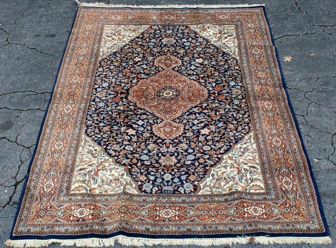 Indo Kashan rug 9.7 x 6.5 (1 of 5)