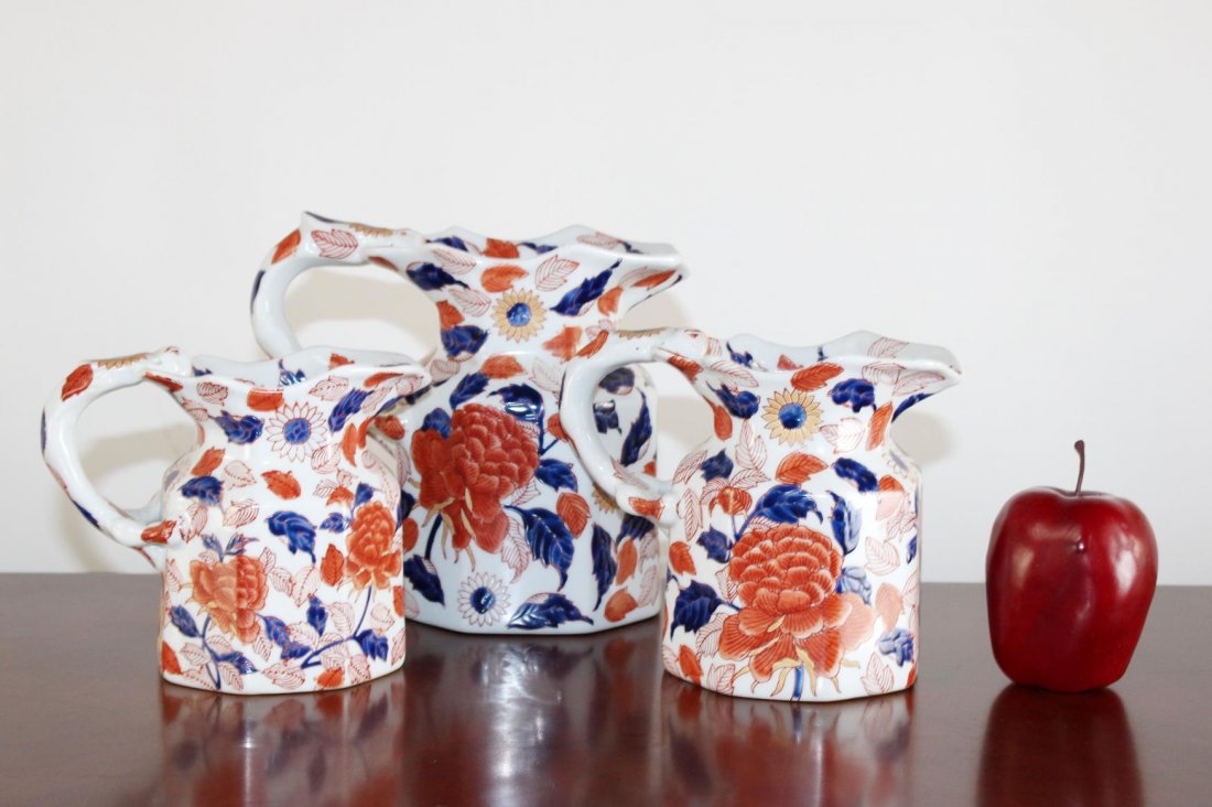 3 Victorian ironstone pitchers (1 of 5)
