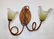 Pair of Italian sconces with Murano glass shades - 3