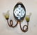 Pair of Italian sconces with Murano glass shades - 9