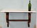 French walnut console with marble top
