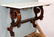 French walnut console with marble top - 4