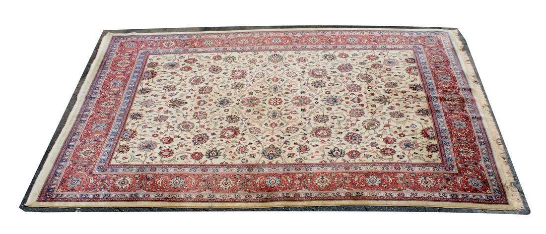 12'10" x 9'3" red and cream oriental rug (1 of 8)