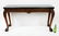 Carved mahogany faux painted console table