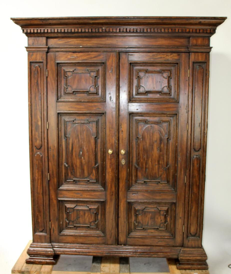 Alfonso Marina rustic raised panel 2 door armoire (1 of 7)