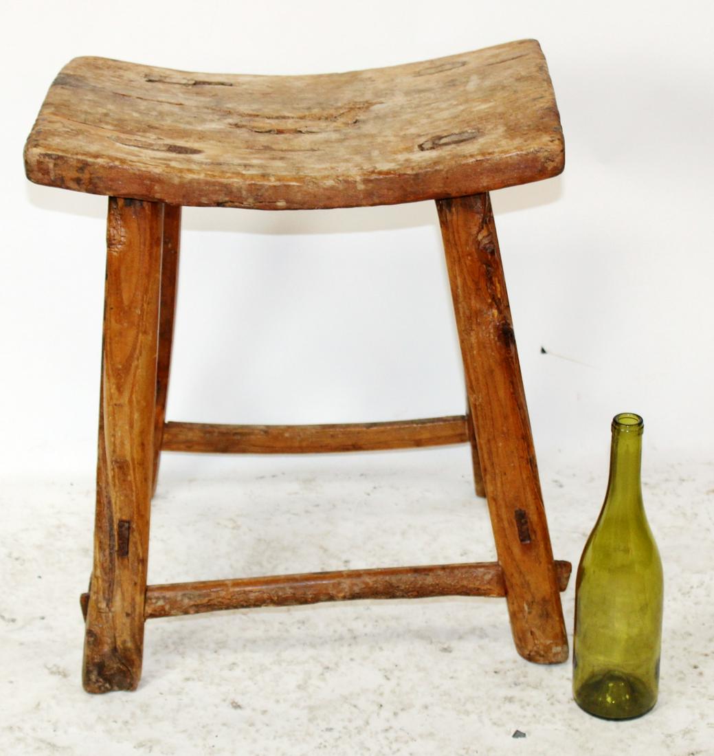 Chinese primitive low stool (1 of 5)