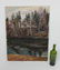 Russian oil on board landscape