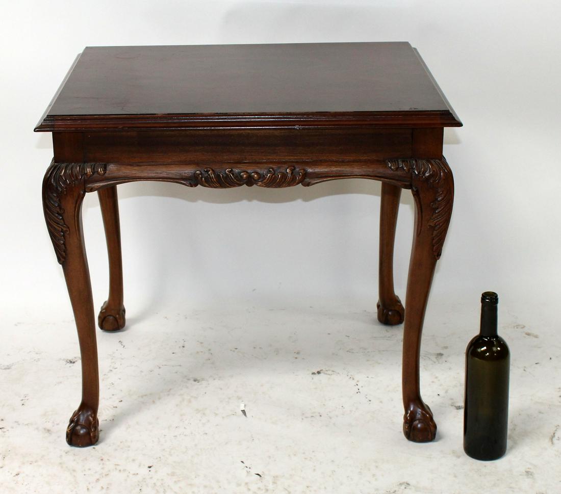 Chippendale style side table in mahogany (1 of 5)