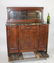 French Art Deco walnut server with marble