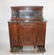 French Art Deco walnut server with marble - 2