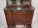 French Art Deco walnut server with marble - 3